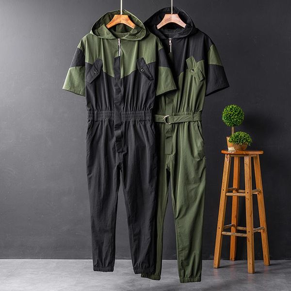 men's pants jumpsuit men rompers one piece overalls cotton mens hooded short sleeve casual streetwear hiphop male clothes plus size, Black
men's pants jumpsuit men rompers one piece overalls cotton mens hooded short sleeve casual streetwear hiphop male clothes plus size, Black