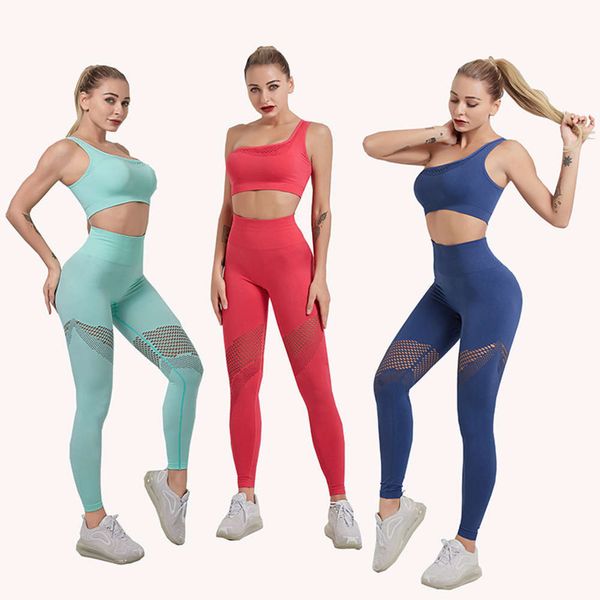 2021ins net red fitness suit one shoulder sports gathered bra high waist hollow yoga pants, Gray
2021ins net red fitness suit one shoulder sports gathered bra high waist hollow yoga pants, Gray