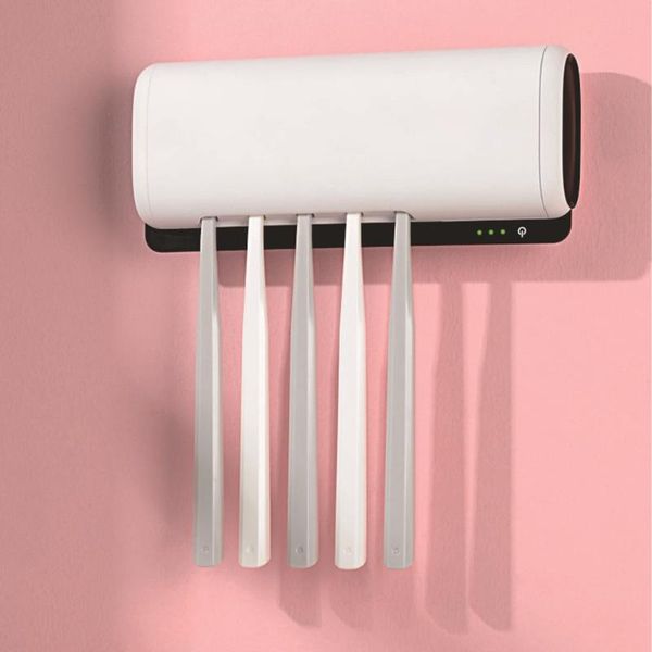 wall mounted uv toothbrush holder sterilizer box 5 slots 2400mah usb rechargeable toothbrush storage rack bathroom accessories
wall mounted uv toothbrush holder sterilizer box 5 slots 2400mah usb rechargeable toothbrush storage rack bathroom accessories