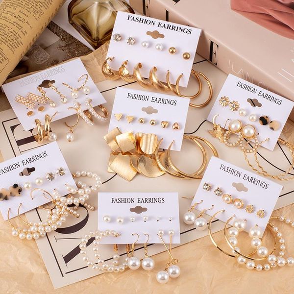 hoop & huggie vcorm women's earrings set geometric for women vintage gold pearl circle dangle 2021 trend female jewelry, Golden;silver
hoop & huggie vcorm women's earrings set geometric for women vintage gold pearl circle dangle 2021 trend female jewelry, Golden;silver