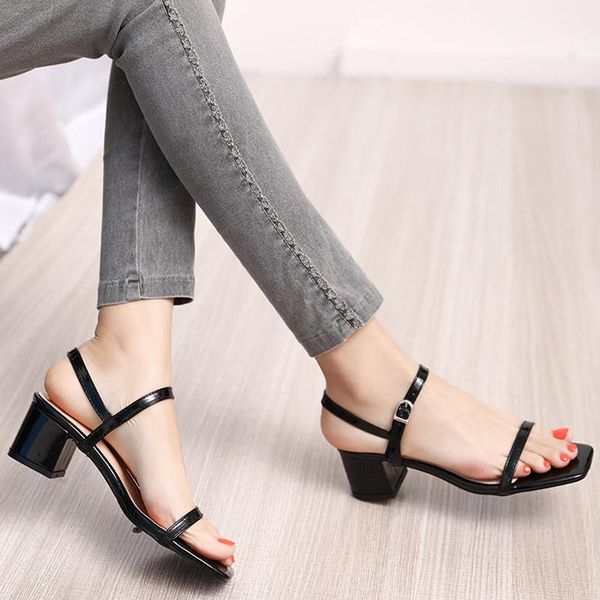 2021 summer shoes woman sandals nude high heels sandalias square toe ankle strap block heels party shoes, Black
2021 summer shoes woman sandals nude high heels sandalias square toe ankle strap block heels party shoes, Black