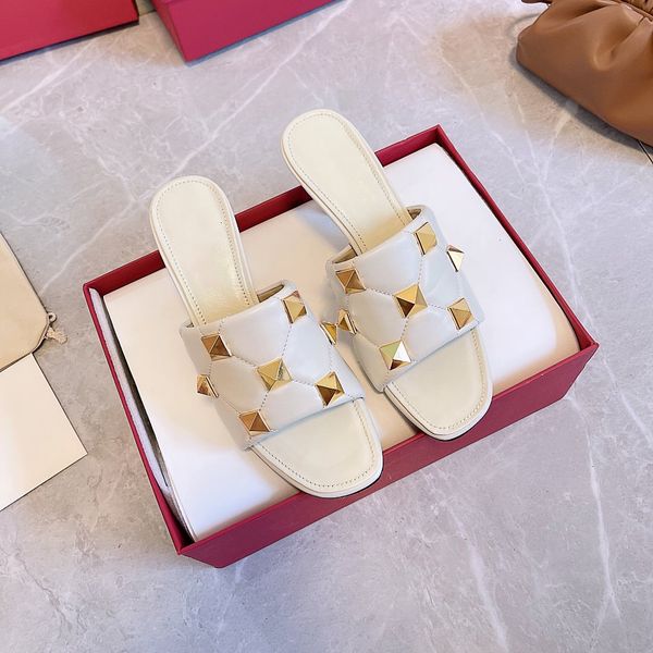 sandals women slipper summer real leather sandal with rivets 6.5cm high heels beach slide fashion scuffs shoe big size 42 with box home011 0, Black
sandals women slipper summer real leather sandal with rivets 6.5cm high heels beach slide fashion scuffs shoe big size 42 with box home011 0, Black