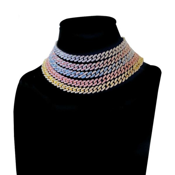 cuba thick chain necklace, 9mm, ice hip-hop jewelry, bright blue, pink, cubic zircon gold and silver, men's and women's color neck
cuba thick chain necklace, 9mm, ice hip-hop jewelry, bright blue, pink, cubic zircon gold and silver, men's and women's color neck