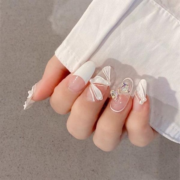 false nails fake with glue designed 24pcs french ribbon wear long paragraph fashion manicure patch wearable nail ty, Red;gold
false nails fake with glue designed 24pcs french ribbon wear long paragraph fashion manicure patch wearable nail ty, Red;gold