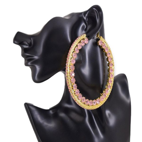 party favor cuier 10cm stunning over size 4" huge hoop earrings for women crystal rhinestones big fashion exaggerated stage jewelry
party favor cuier 10cm stunning over size 4" huge hoop earrings for women crystal rhinestones big fashion exaggerated stage jewelry