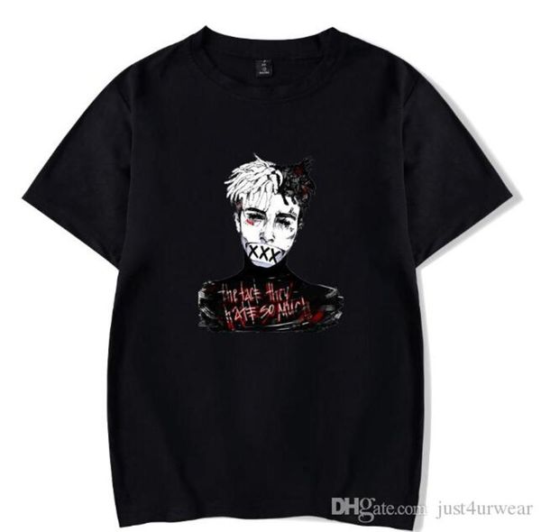 mens t-shirts rapper xxxtentacion high street letter print short sleeved tees streewear male hip hop summer fashion tshirts, White;black
mens t-shirts rapper xxxtentacion high street letter print short sleeved tees streewear male hip hop summer fashion tshirts, White;black