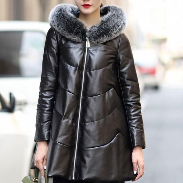 women's leather & faux 2021 loose womens sheepskins coat cap female winter down jackets genuine jacket ladies coats plus size m-4xl, Black
women's leather & faux 2021 loose womens sheepskins coat cap female winter down jackets genuine jacket ladies coats plus size m-4xl, Black