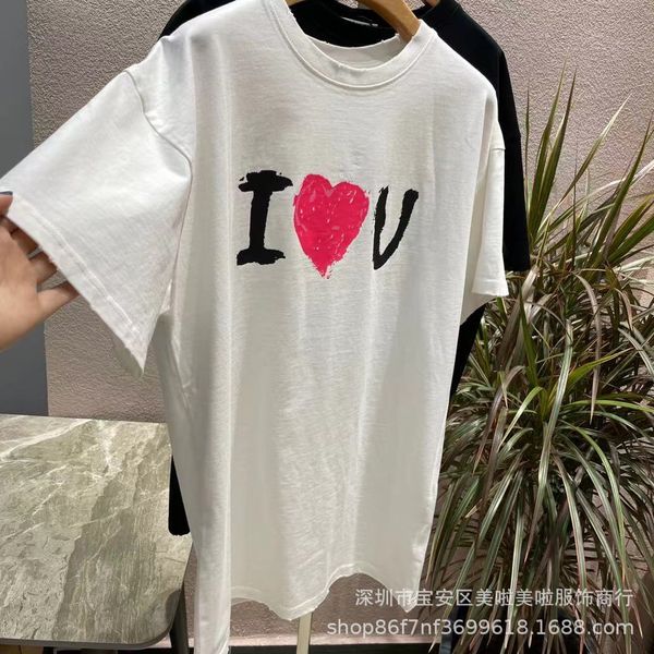 luxury brand t shirt polos market differentiation 21 summer b family love women's t-shirt round neck pullover loose short sleev, White
luxury brand t shirt polos market differentiation 21 summer b family love women's t-shirt round neck pullover loose short sleev, White