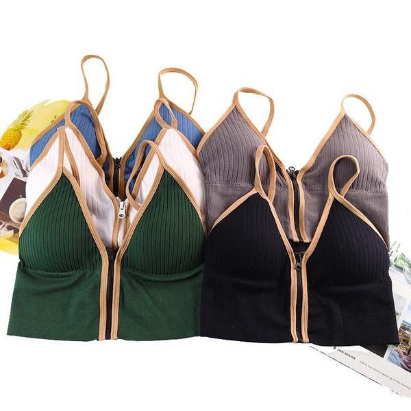 gym clothing woman sports bras tube deep v front zipper push up vest breathable fitness running yoga bra sport underwear bh, White;black
gym clothing woman sports bras tube deep v front zipper push up vest breathable fitness running yoga bra sport underwear bh, White;black