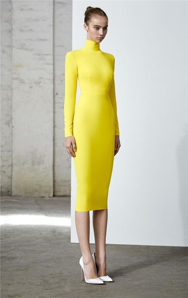 casual dresses yellow long sleeve skinny female dress midi bandage evening party christmas, Black;gray
casual dresses yellow long sleeve skinny female dress midi bandage evening party christmas, Black;gray