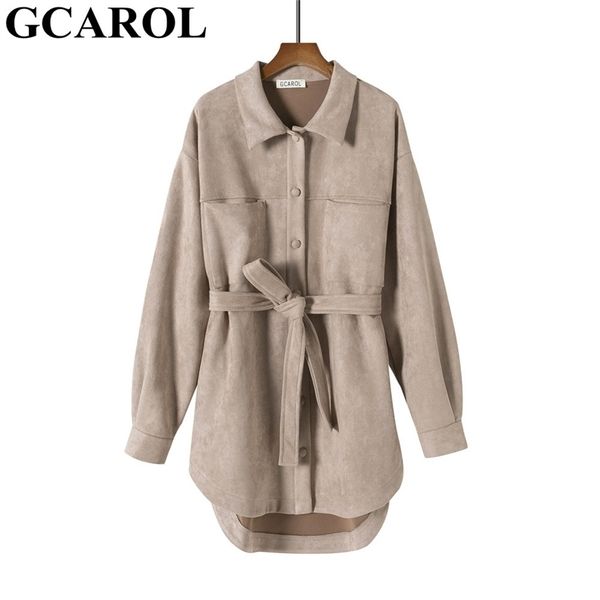 gcarol women asymmetric velvet trench with belt single-breasted drop shoulder 2 pockets loose medium length spring autumn winter 210820, Tan;black
gcarol women asymmetric velvet trench with belt single-breasted drop shoulder 2 pockets loose medium length spring autumn winter 210820, Tan;black