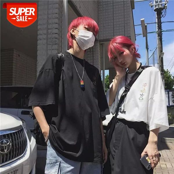 korean retro short sleeve oversized tshirt women t shirt couple students all-match simple color printing t-shirt harajuku #c65j, White
korean retro short sleeve oversized tshirt women t shirt couple students all-match simple color printing t-shirt harajuku #c65j, White