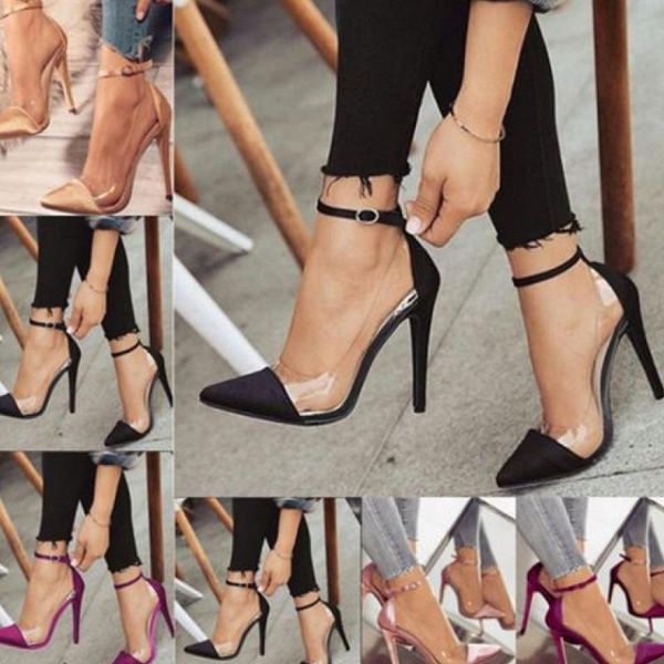 dress shoes annual high-heeled for women with thin heels black transparent cool 42 43
dress shoes annual high-heeled for women with thin heels black transparent cool 42 43