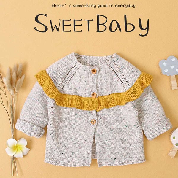 infant autumn winter baby girls ruffled collar knit jacket warmth kids pure color cardigan coat clothing, Blue;gray
infant autumn winter baby girls ruffled collar knit jacket warmth kids pure color cardigan coat clothing, Blue;gray