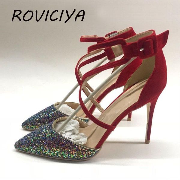 dress shoes glitter woman wedding high heels ankle strap pumps women heeled zapatos mujer lf006 roviciya, Black
dress shoes glitter woman wedding high heels ankle strap pumps women heeled zapatos mujer lf006 roviciya, Black