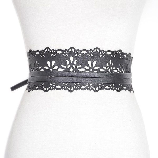 belts women hollow pu belt pattern wide bow for black long waistband female dress fashion, Black;brown
belts women hollow pu belt pattern wide bow for black long waistband female dress fashion, Black;brown