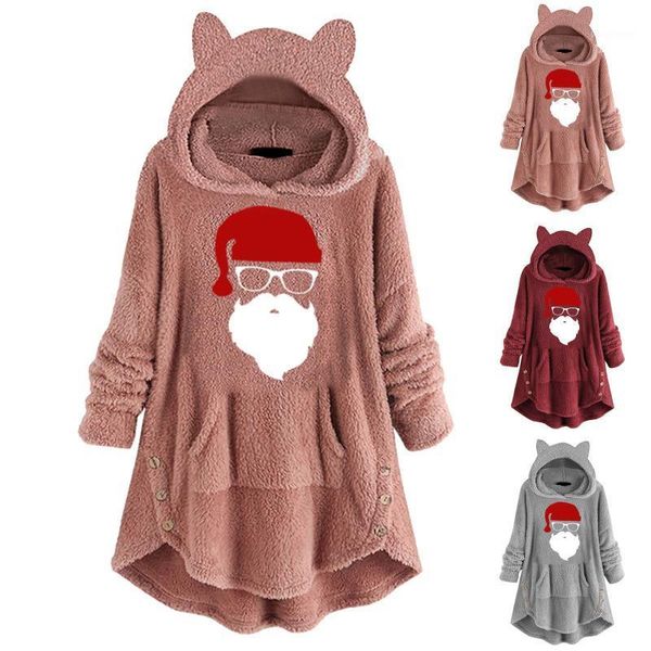 women's hoodies & sweatshirts hoodie winter cartoon santa claus print pocket long sleeve plush sweatshirt casual loose plus size clothi, Black
women's hoodies & sweatshirts hoodie winter cartoon santa claus print pocket long sleeve plush sweatshirt casual loose plus size clothi, Black