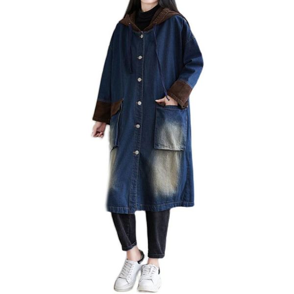 women's jackets women bleached denim jacket outwear big loose long oversized hooded retro vintage casual for spring a12081111, Black;brown
women's jackets women bleached denim jacket outwear big loose long oversized hooded retro vintage casual for spring a12081111, Black;brown