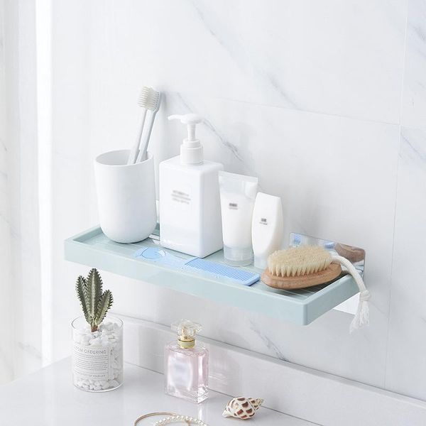 bathroom storage & organization punch-plastic shelf practical rack toilet wall hanging