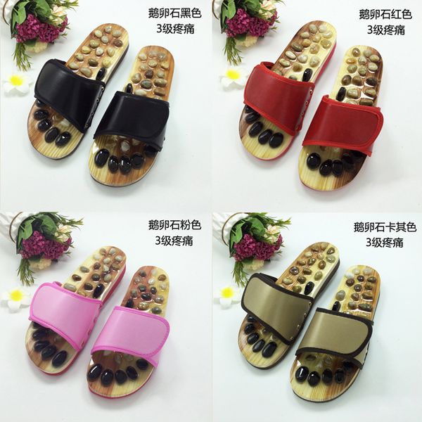 pebble massage slippers sole shoes hard cool men's and women's health foot therapy, Black
pebble massage slippers sole shoes hard cool men's and women's health foot therapy, Black