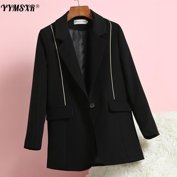 women's suits & blazers yymsxr high-quality mid-length suit jacket 2021 spring and autumn loose korean casual ladies blazer office fema, White;black
women's suits & blazers yymsxr high-quality mid-length suit jacket 2021 spring and autumn loose korean casual ladies blazer office fema, White;black