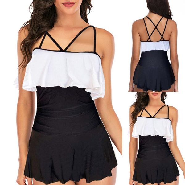 women's swimwear summer push up bathing suit 2021 patchwork thin shoulder strap beach style swimsuit tankini biquini, White;black
women's swimwear summer push up bathing suit 2021 patchwork thin shoulder strap beach style swimsuit tankini biquini, White;black