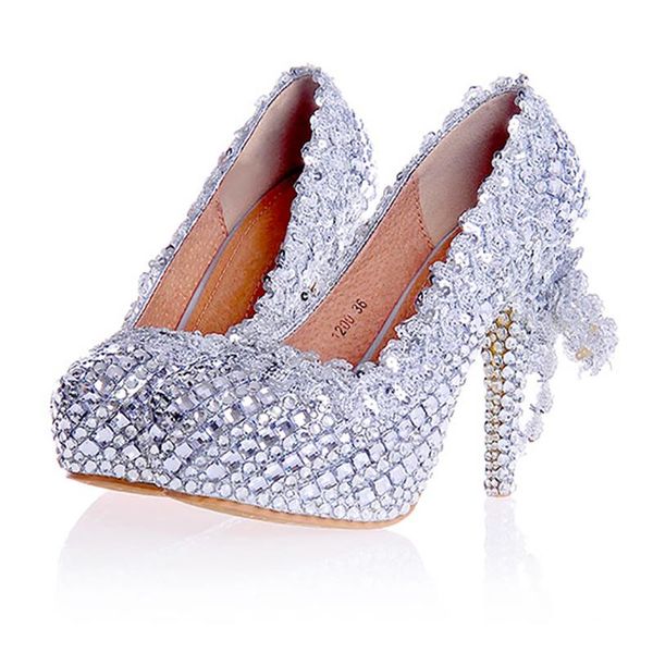 dress shoes women wedding silver crystal sequins decor pumps lace slip on bridal super high heel round toe ladies party, Black
dress shoes women wedding silver crystal sequins decor pumps lace slip on bridal super high heel round toe ladies party, Black