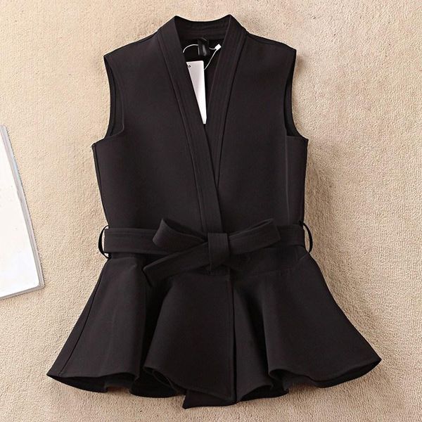 women's vests 2021 s-2xl ol fashion women suit vest short style sashes slim elegant office female black white jackets
women's vests 2021 s-2xl ol fashion women suit vest short style sashes slim elegant office female black white jackets