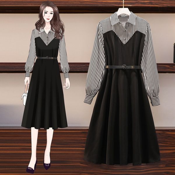 Women Plus Size Office Strips Shredded Party Long Sleeve 2021 Elegant Autumn Casual Shirt Dress Owi9, Black;gray
Women Plus Size Office Strips Shredded Party Long Sleeve 2021 Elegant Autumn Casual Shirt Dress Owi9, Black;gray
