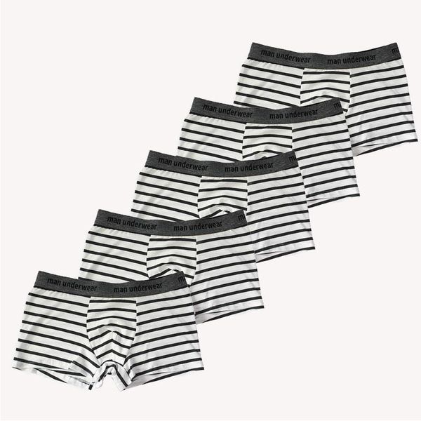 underpants 5pcs/lot mens underwear comfortable soft male boxer solid shorts men cotton breathable stripe mid waist man panties, Black;white
underpants 5pcs/lot mens underwear comfortable soft male boxer solid shorts men cotton breathable stripe mid waist man panties, Black;white