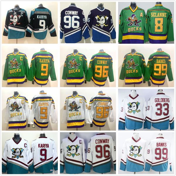 the mighty ducks of anaheim 9 paul kariya 33 greg goldberg 8 teemu selanne 96 charlie conway 99 adam banks green white purple hockey jerseys, Black;red
the mighty ducks of anaheim 9 paul kariya 33 greg goldberg 8 teemu selanne 96 charlie conway 99 adam banks green white purple hockey jerseys, Black;red