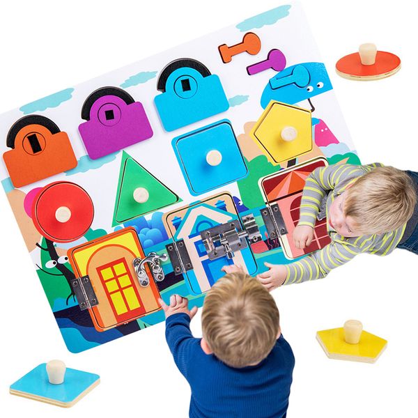 kid montessori toy baby busy board buckle training early educational sensory shape color matching teaching toy for children gift
kid montessori toy baby busy board buckle training early educational sensory shape color matching teaching toy for children gift