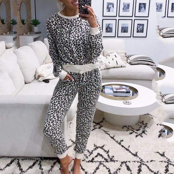 2-piece two-piece set leopard pocket broek sets recreational lounge wear pack training suit women's conjuntocake, Gray
2-piece two-piece set leopard pocket broek sets recreational lounge wear pack training suit women's conjuntocake, Gray