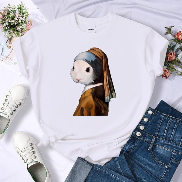 women's t-shirt girl harajuku cute printed t shirts women cartoons style pattern tee clothes vogue loose tshirts womens casual, White
women's t-shirt girl harajuku cute printed t shirts women cartoons style pattern tee clothes vogue loose tshirts womens casual, White