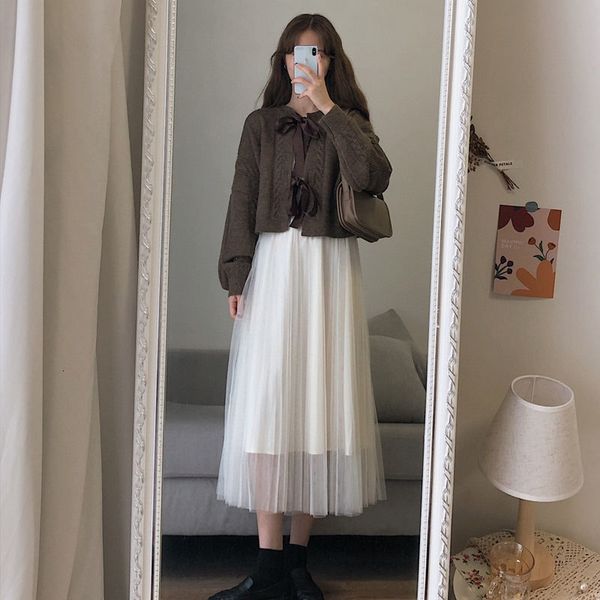 women 2021 autumn winter new knitwear retro long-sleeve knitted cardigan 2 piece female mesh set elegant sets suits a611vxp6, Black;gray
women 2021 autumn winter new knitwear retro long-sleeve knitted cardigan 2 piece female mesh set elegant sets suits a611vxp6, Black;gray