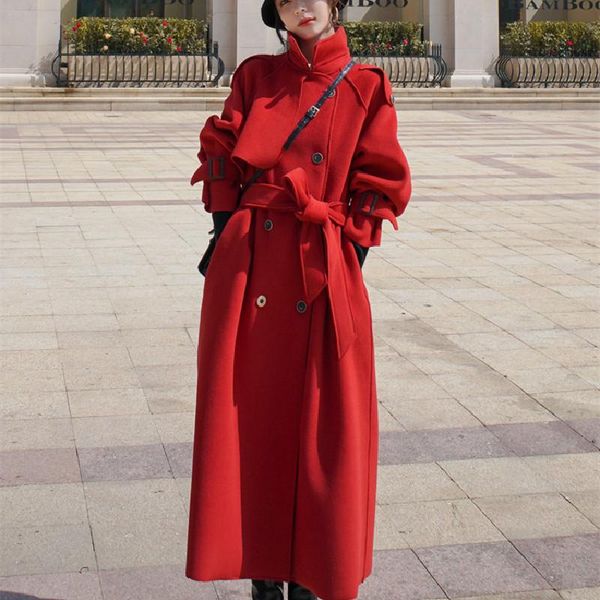 women's wool & blends winter fashion mid-length black woolen coat for women 2021 loose thick double breasted manteau femme hive
women's wool & blends winter fashion mid-length black woolen coat for women 2021 loose thick double breasted manteau femme hive