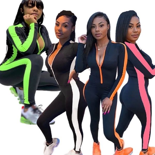2021 yoga outfits women one-piece set stitching zipper jumpsuits waist pants fitness leggings workout sports running leggings 4 colors, White
2021 yoga outfits women one-piece set stitching zipper jumpsuits waist pants fitness leggings workout sports running leggings 4 colors, White