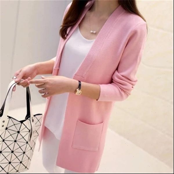new women spring autumn sweater 2021 long cardigan korean slim pocket loose knit sweater outwear coat zz231, White;black
new women spring autumn sweater 2021 long cardigan korean slim pocket loose knit sweater outwear coat zz231, White;black