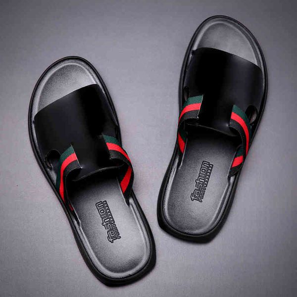 dress shoes genuine leather summer slippers breathable outdoor men fashion marks beach flip flops interior slides man sandals smooth 4q0a, Black
dress shoes genuine leather summer slippers breathable outdoor men fashion marks beach flip flops interior slides man sandals smooth 4q0a, Black
