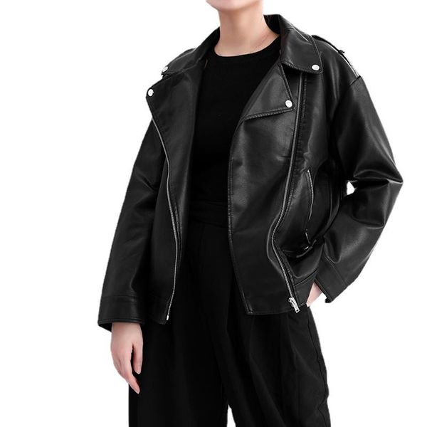 women's jackets loose fit pu leather brown big size lapel long sleeve coat fashion tide spring autumn 2021 coats clothing, Black;brown
women's jackets loose fit pu leather brown big size lapel long sleeve coat fashion tide spring autumn 2021 coats clothing, Black;brown