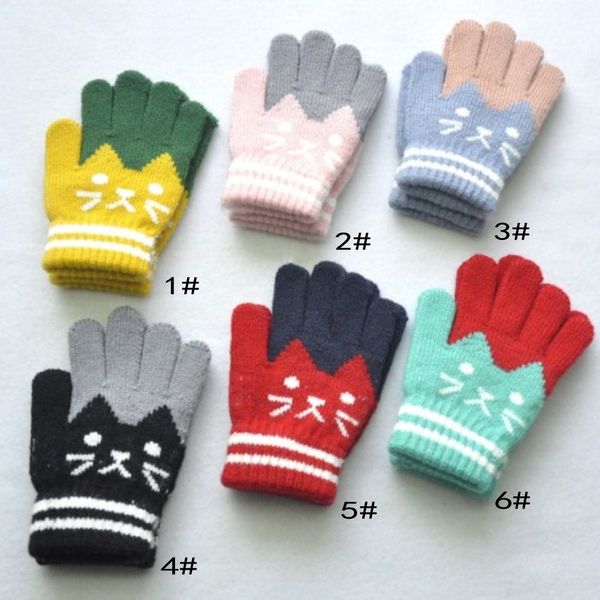 children' winter mittens cold proof warm plush thickened wool gloves cute cat pattern jacquard glove for, Blue;gray
children' winter mittens cold proof warm plush thickened wool gloves cute cat pattern jacquard glove for, Blue;gray