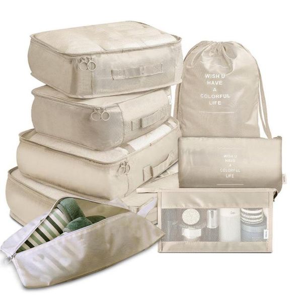 storage bags 8 pieces set clothing organizer beige packing cubes travel suitcase cases luggage shoe tidy pouch
storage bags 8 pieces set clothing organizer beige packing cubes travel suitcase cases luggage shoe tidy pouch