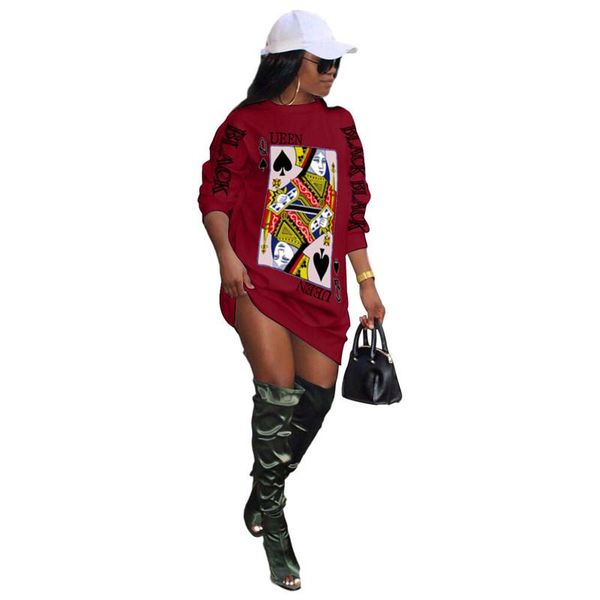 designers natural color fashion q pattern dress tshirt dress sleeve long casual woman poker women clothes aikfl, Black
designers natural color fashion q pattern dress tshirt dress sleeve long casual woman poker women clothes aikfl, Black