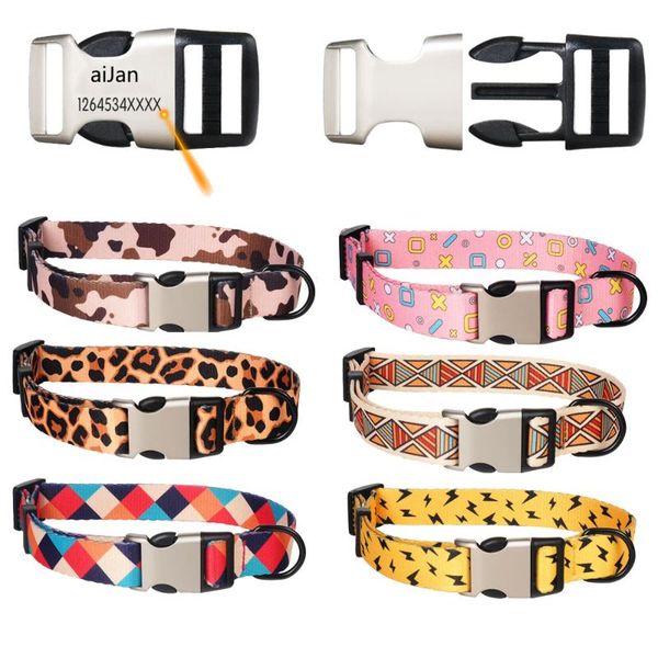 dog collars & leashes personalized collar engraved pet fashion soft print quickly release buckle for small medium large cat 
dog collars & leashes personalized collar engraved pet fashion soft print quickly release buckle for small medium large cat