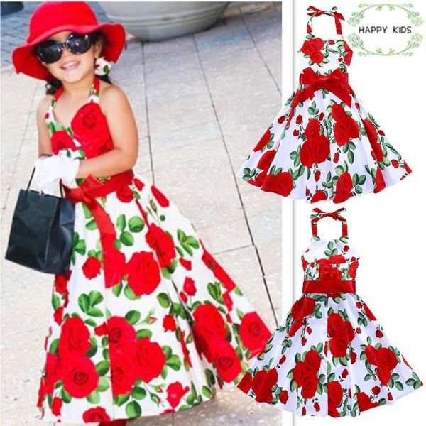 girl's dresses doz407 girls chiffon floral twirl dress halter summer beach sleeveless child ball gown kids for 2-6 years, Red;yellow
girl's dresses doz407 girls chiffon floral twirl dress halter summer beach sleeveless child ball gown kids for 2-6 years, Red;yellow
