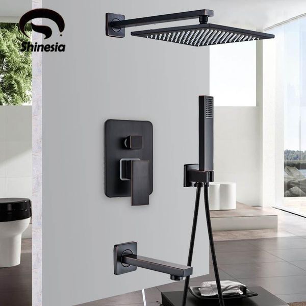 luxury black bronze shower faucet set 3-function switch wall mount rain shower faucet with hand tub spout cold mixer
luxury black bronze shower faucet set 3-function switch wall mount rain shower faucet with hand tub spout cold mixer