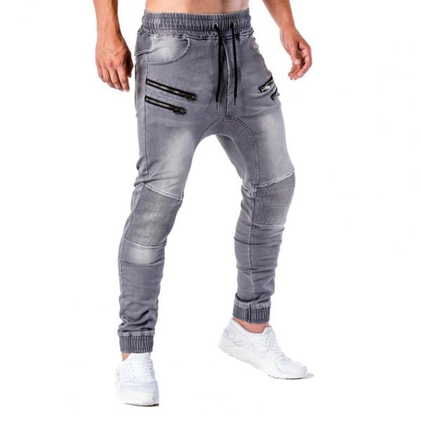 gym trousers men casual sports gym sweatpants casual men zipper drawstring pockets running skinny pants jeans jogger trousers, Blue
gym trousers men casual sports gym sweatpants casual men zipper drawstring pockets running skinny pants jeans jogger trousers, Blue