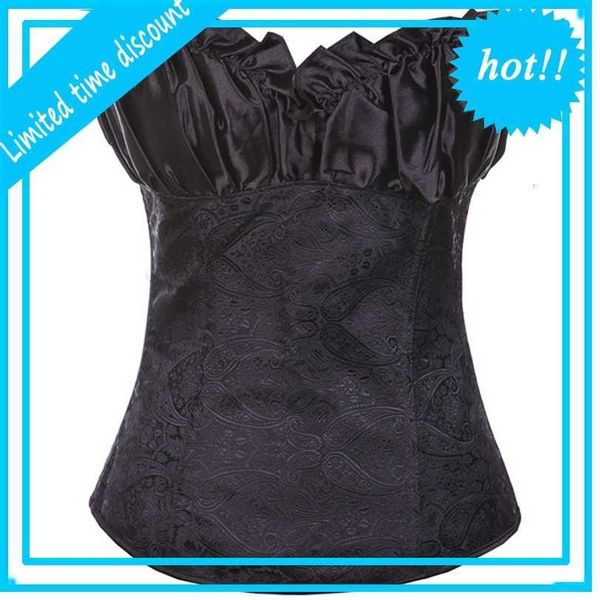 plus size sleepwear women corset lace bustier satin embroidered shaper waist cinchers corsets overbust corselet 0864, Black;white
plus size sleepwear women corset lace bustier satin embroidered shaper waist cinchers corsets overbust corselet 0864, Black;white