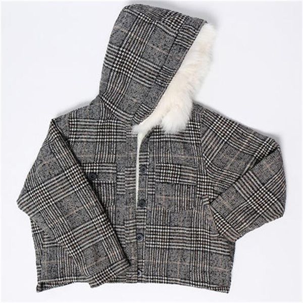 women's jackets fashion plaid jacket female student coat autumn and winter thick fur collar hooded loose woolen women, Black;brown
women's jackets fashion plaid jacket female student coat autumn and winter thick fur collar hooded loose woolen women, Black;brown