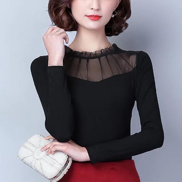 women's blouses & shirts spring autumn long sleeve black blouse women elegant casual office lady blusas mujer de moda hollow out femme, White
women's blouses & shirts spring autumn long sleeve black blouse women elegant casual office lady blusas mujer de moda hollow out femme, White
